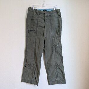 Eddie Bauer Vashion Fit Cargo Pants Women’s 10 – Green Utility Style, 8 Pockets